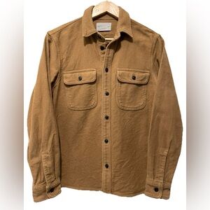 Everlane Men’s Heavyweight Overshirt Brown 100% Cotton Button Up Size Small